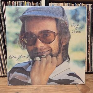 elton john "rock of the westies" in shrink vintage vinyl